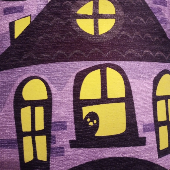 Glow in the Dark Haunted House Decorative Halloween Pillow - Picture 3 of 9